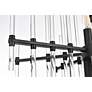 Sienna 27" Wide Black and Clear Glass 8-Light Pendant