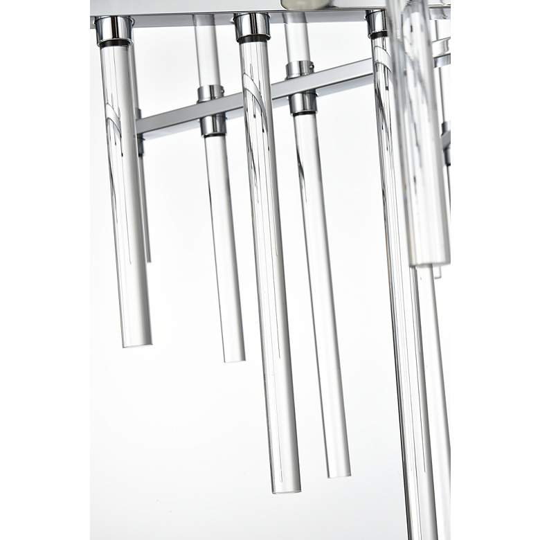 Image 7 Sienna 27" Wide Chrome 8-Light Chandelier more views