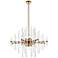 Sienna 27" Wide Gold and Clear Glass 8-Light Pendant