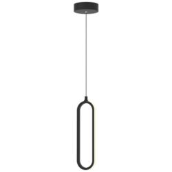 Sienna 3.5" Wide Black LED Pendant