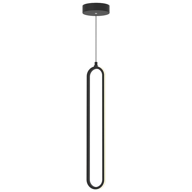 Image 1 Sienna 3.5" Wide Black LED Pendant