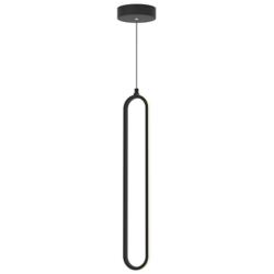 Sienna 3.5" Wide Black LED Pendant