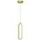 Sienna 3.5" Wide Gold LED Pendant