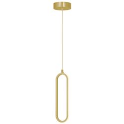 Sienna 3.5" Wide Gold LED Pendant