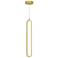 Sienna 3.5" Wide Gold LED Pendant