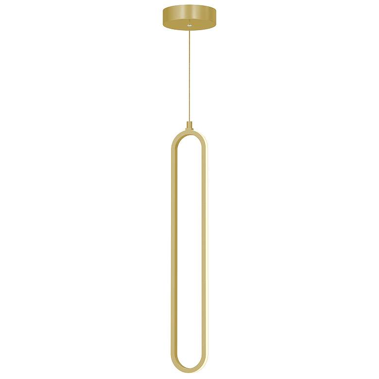 Image 1 Sienna 3.5" Wide Gold LED Pendant