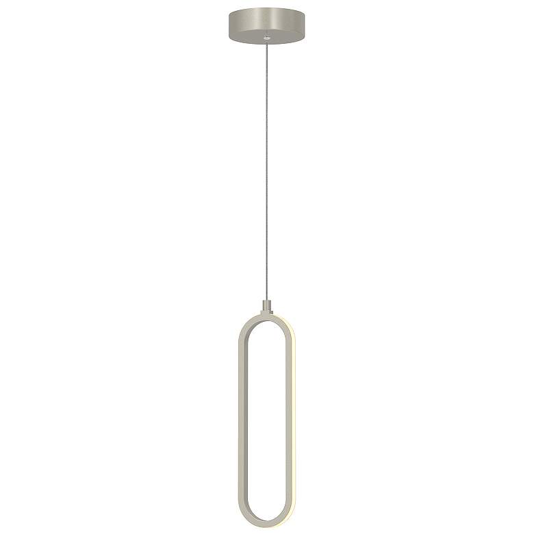 Image 1 Sienna 3.5 inch Wide Painted Nickel LED Pendant