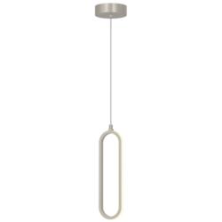 Sienna 3.5" Wide Painted Nickel LED Pendant