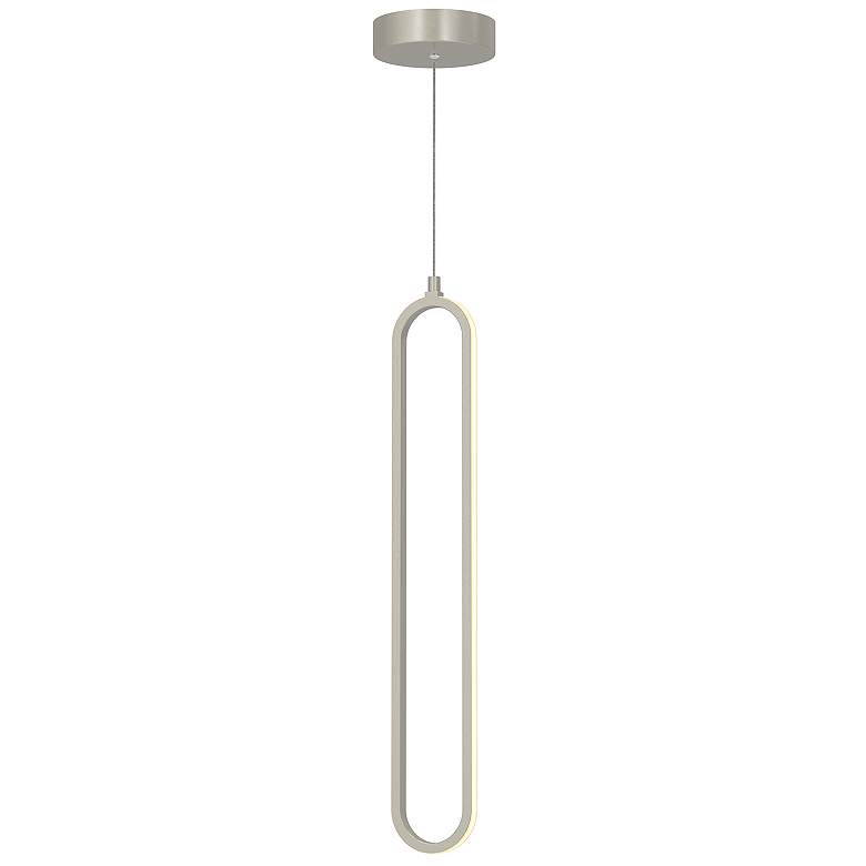 Image 1 Sienna 3.5" Wide Painted Nickel LED Pendant