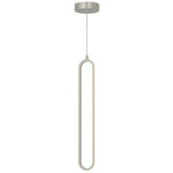 Sienna 3.5" Wide Painted Nickel LED Pendant