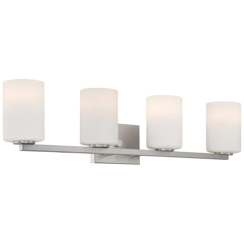 Image 1 Sienna 30 inch Brushed Steel 4-Light LED Vanity Light