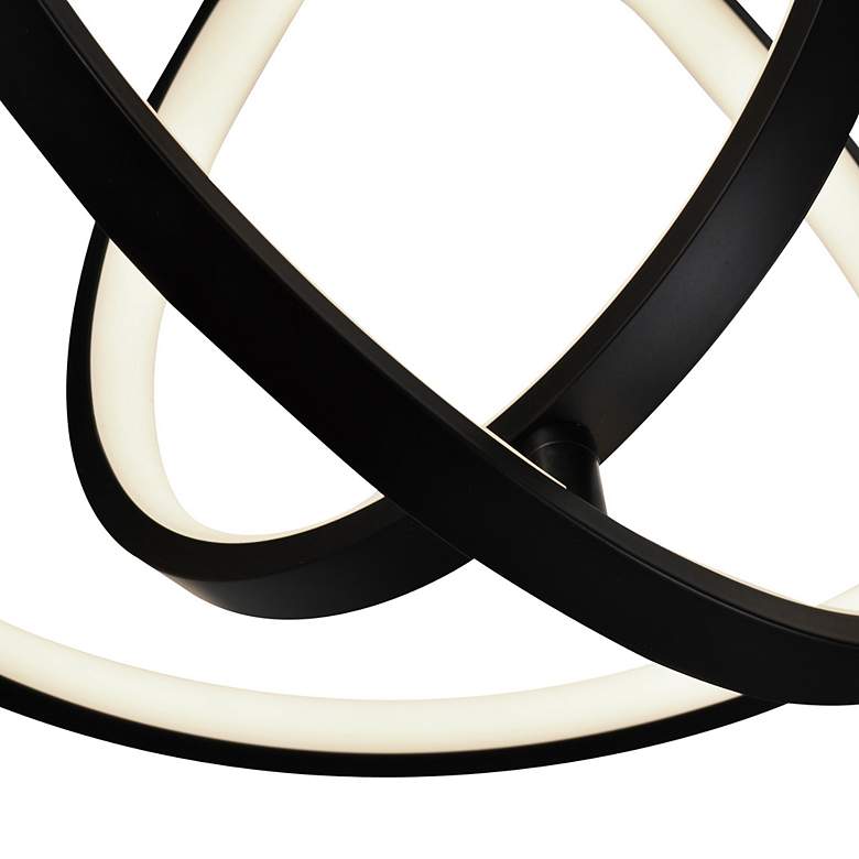 Image 4 Sienna 30W LED Orb Pendant Black more views