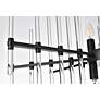 7_Sienna 31" Crystal Rod Pendant In Black more views