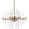 Sienna 31" Crystal Rod Pendant In Gold