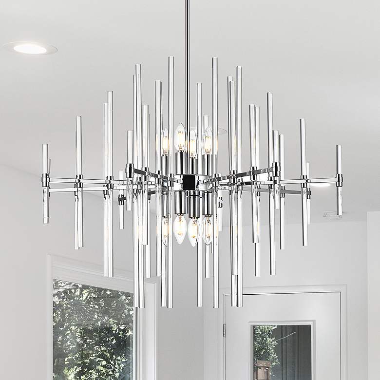 Image 2 Sienna 31" Crystal Rod Pendant