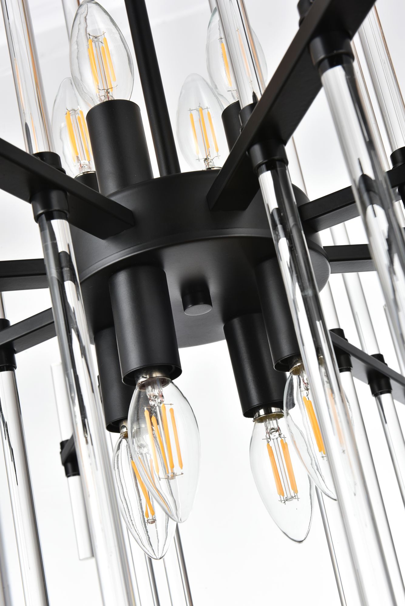 Image 5 Sienna 31" Wide Black and Clear Crystal 8-Light Chandelier more views