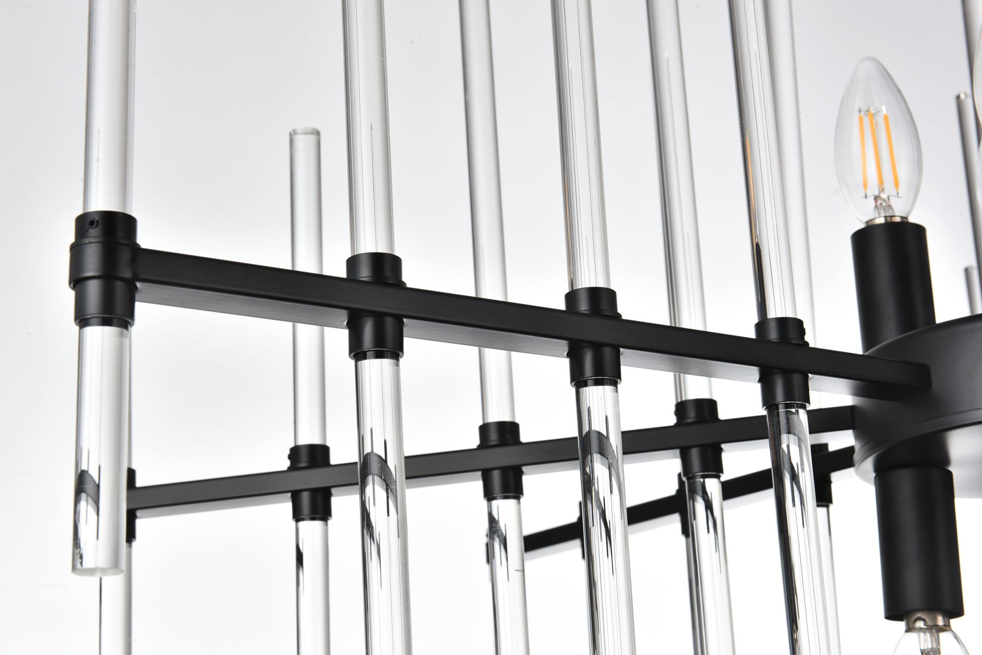 Image 7 Sienna 31" Wide Black and Clear Crystal 8-Light Chandelier more views