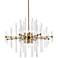 Sienna 31" Wide Gold Metal Clear Glass 8-Light Pendant