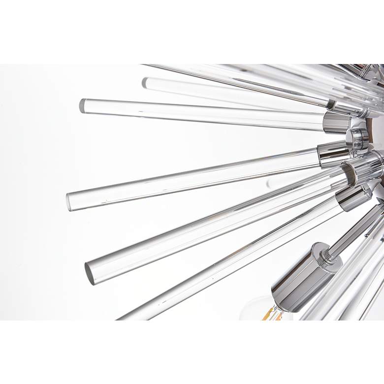 Image 6 Sienna 32" Wide Chrome 10-Light Sputnik Pendant more views