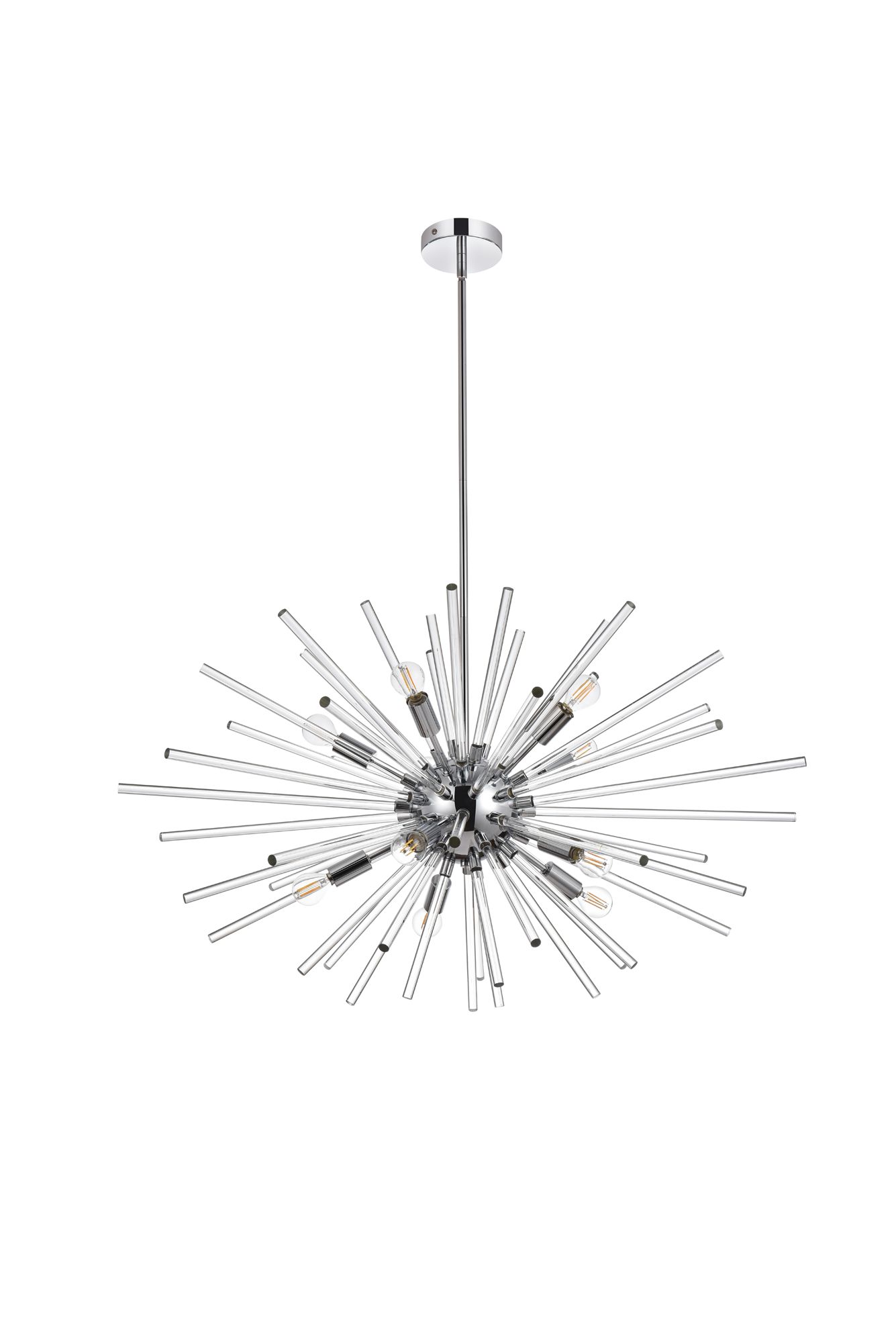 Sienna 32" Wide Chrome 10-Light Sputnik Pendant