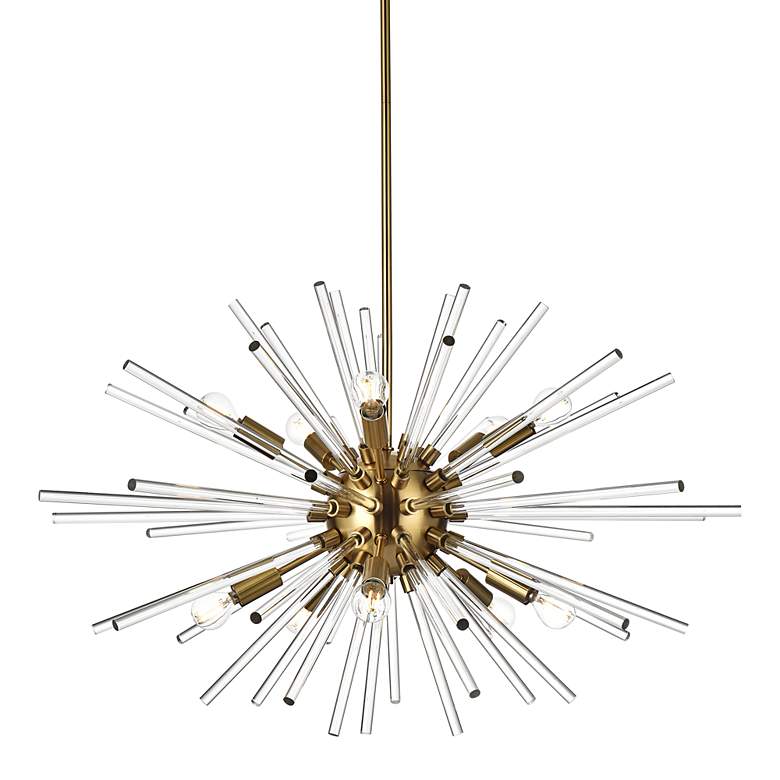 Image 3 Sienna 32" Wide Gold 10-Light Sputnik Pendant