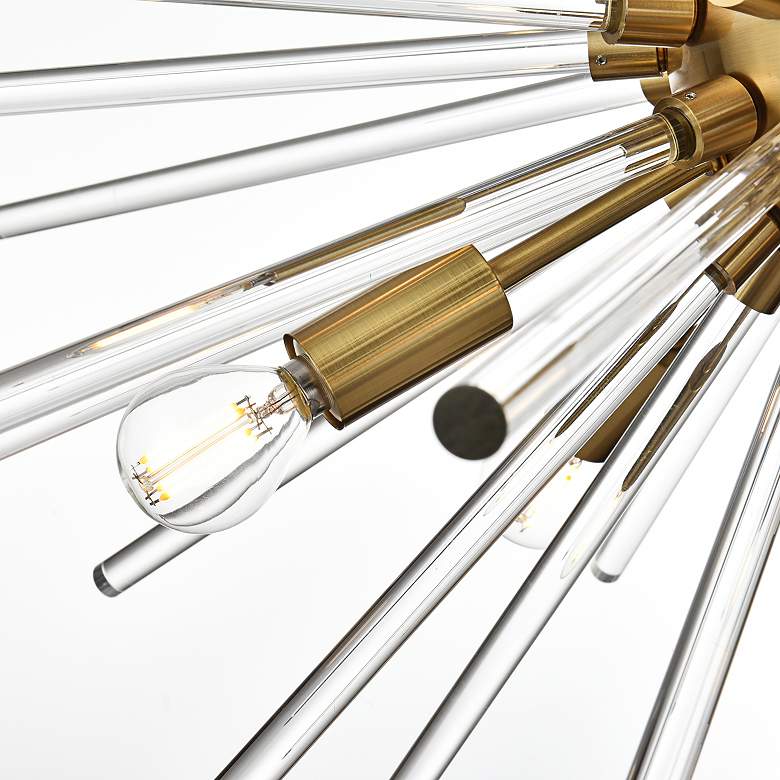 Image 7 Sienna 32" Wide Gold 10-Light Sputnik Pendant more views