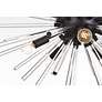 6_Sienna 32"W Black and Clear Glass Sputnik 10-Light Pendant more views