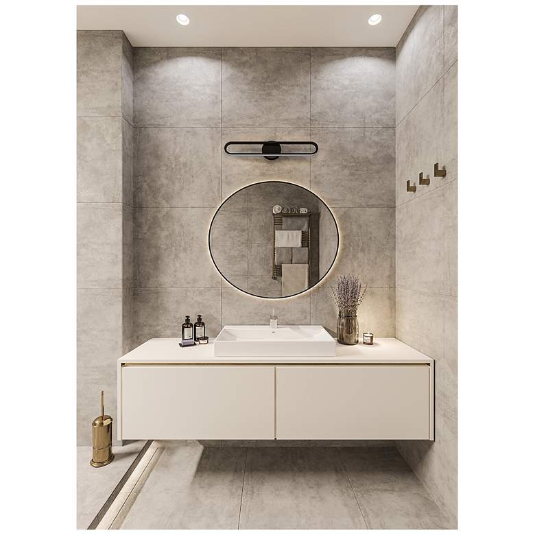 Image 2 Sienna 34.5" Wide Black LED Vanity more views