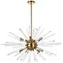 Sienna 36" Crystal Rod Pendant In Gold