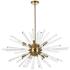 Sienna 36" Crystal Rod Pendant In Gold