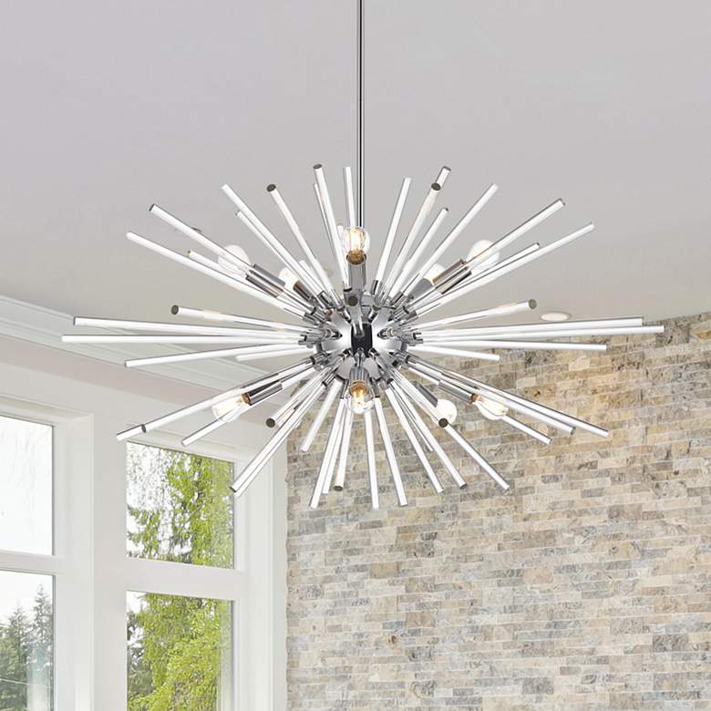 Image 1 Sienna 36" Crystal Rod Pendant