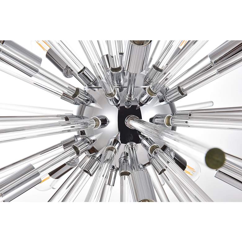 Image 6 Sienna 36" Wide Chrome 10-Light Sputnik Chandelier more views