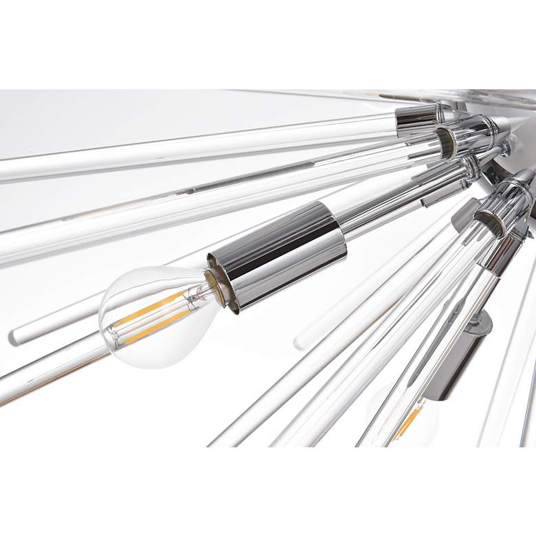Image 7 Sienna 36" Wide Chrome 10-Light Sputnik Chandelier more views