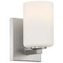 Sienna 4.5" Brushed Steel LED Wall Sconce
