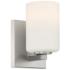 Sienna 4.5" Brushed Steel Wall Sconce