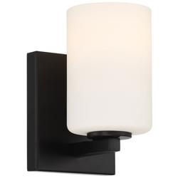 Sienna 4.5&quot; Matte Black LED Wall Sconce