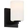 Sienna 4.5" Matte Black Wall Sconce