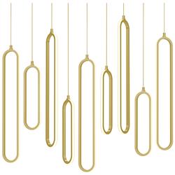 Sienna 4.75" Wide Gold LED Linear Pendant