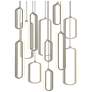 1_Sienna 4.75" Wide Painted Nickel LED Round Pendant