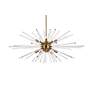 4_Sienna 42" Crystal Rod Pendant In Gold more views