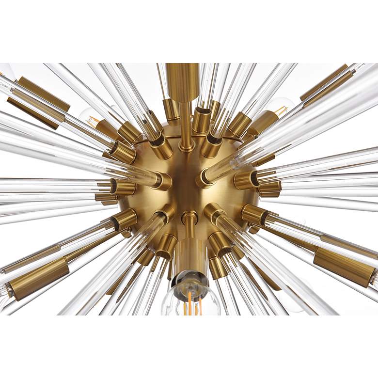 Image 5 Sienna 42" Crystal Rod Pendant In Gold more views