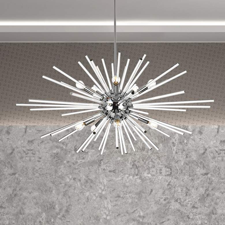 Image 1 Sienna 42" Crystal Rod Pendant