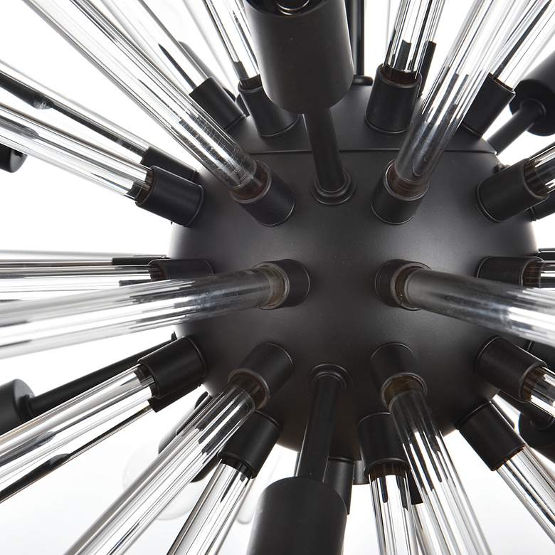 Image 6 Sienna 42" Wide Black 10-Light Sputnik Pendant more views