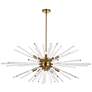 Sienna 46" Crystal Rod Pendant In Gold
