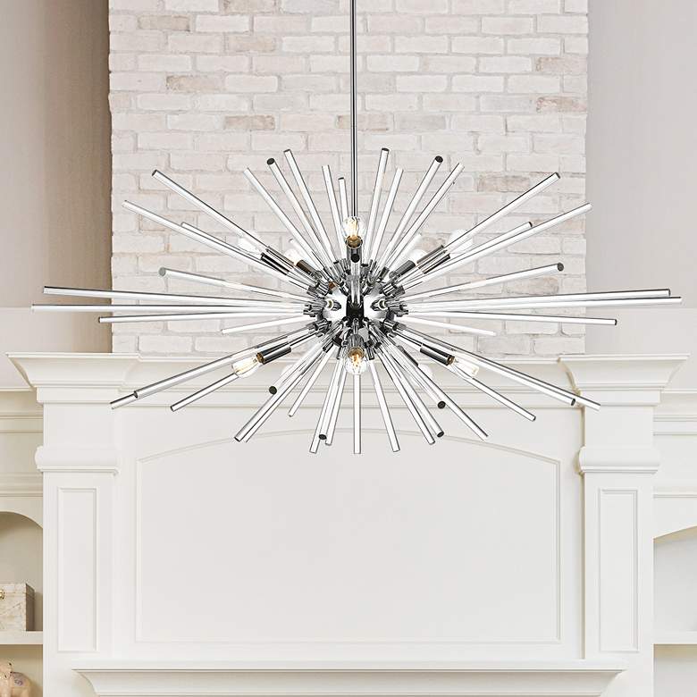 Image 1 Sienna 46" Crystal Rod Pendant