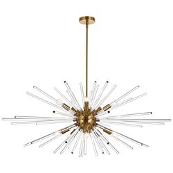 Sienna 46" Wide Gold 10-Light Sputnik Pendant