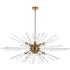 Sienna 46" Wide Gold 10-Light Sputnik Pendant