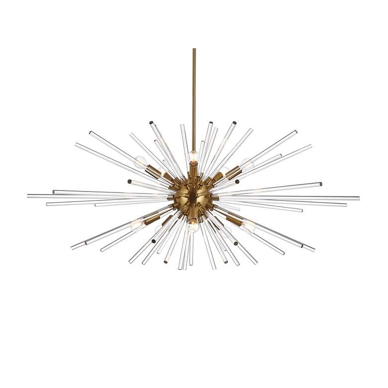 Image 4 Sienna 46" Wide Gold 10-Light Sputnik Pendant more views