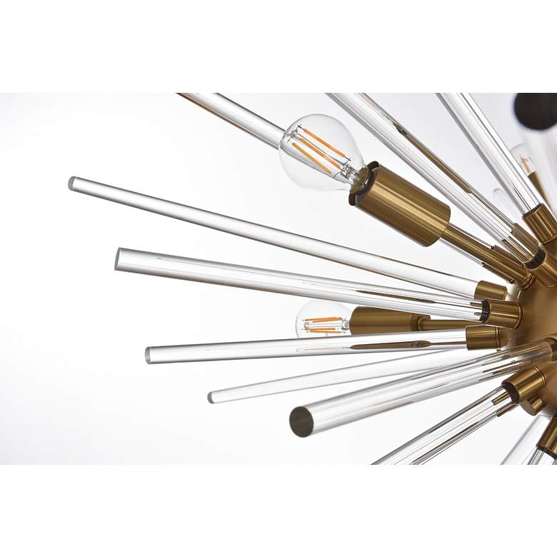 Image 7 Sienna 46" Wide Gold 10-Light Sputnik Pendant more views