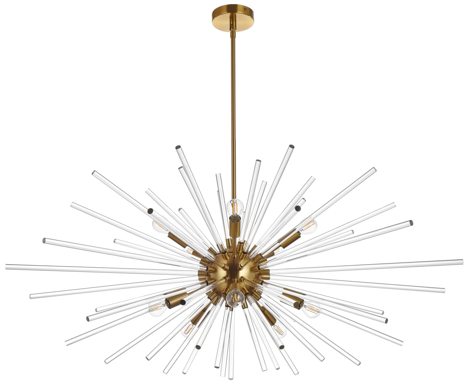 Sienna 46" Wide Gold 10-Light Sputnik Pendant